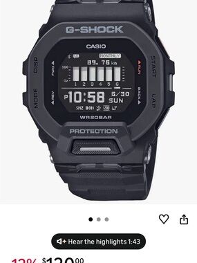 Casio G-SHOCK Digital Sports Watch GBD200